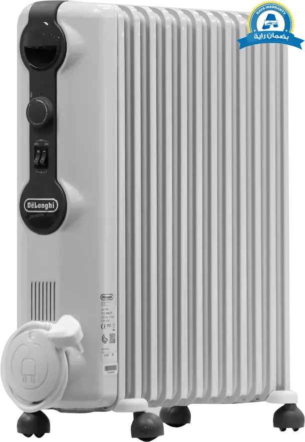 Delonghi Oil Heater 12 Fins 2500 Watts White TRRS1225