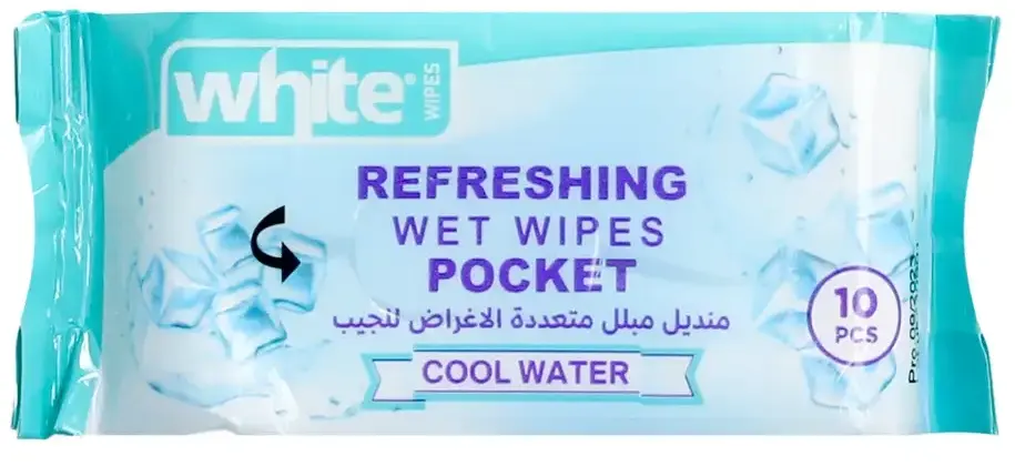 مناديل مبللة كول ووتر من وايت متعددة الاغراض ، 10 مناديل
