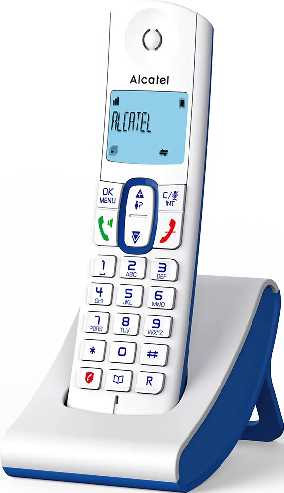 Alcatel Wireless Landline Phone, Digital Screen, White, F630