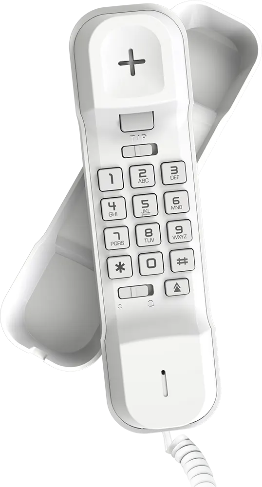 Alcatel Corded Landline Phone, Without Display, White, T02