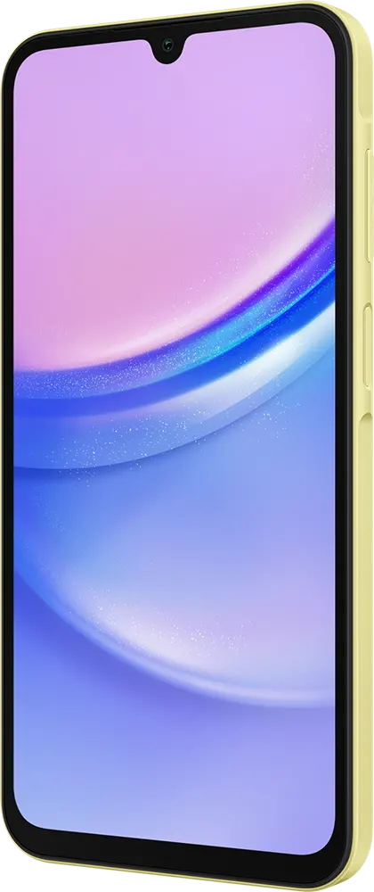 Samsung Galaxy A15, Dual SIM, 128GB Memory, 6GB RAM, 4G LTE, Yellow