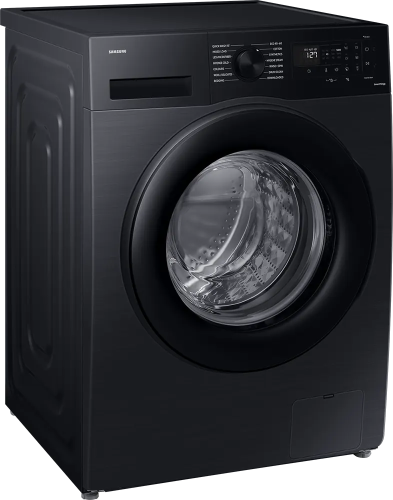 Samsung Full Automatic Washing Machine, Front Loading, 8 Kg, 1400 Rpm, Digital Touch Display, Inverter, Black, WW80CGC0EDABAS