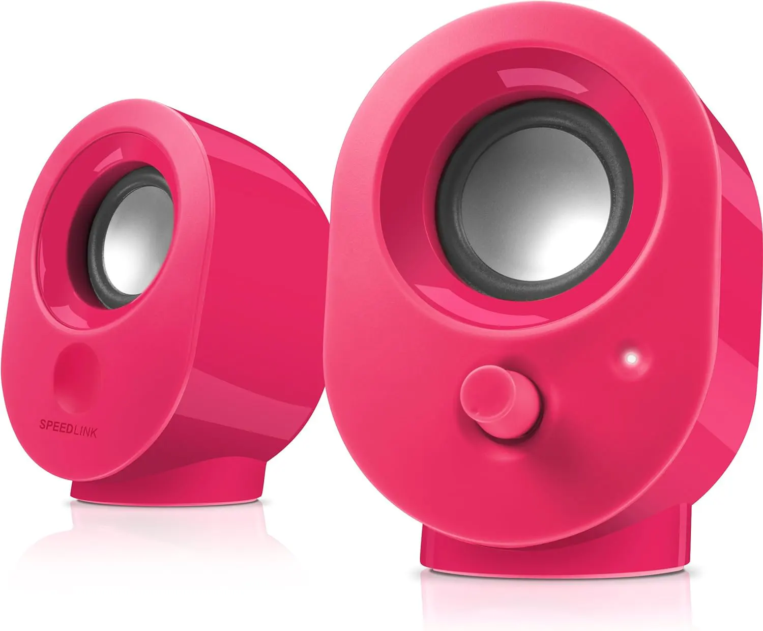 Speedlink computer speakers, 4 watts, 2 pieces, pink, 8001BY