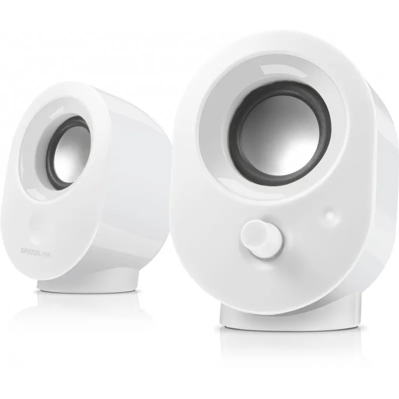 SpeedLink computer speakers, 4 Watt, 2 pieces, white, 8001WE