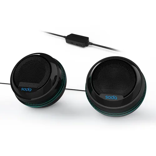 Soda Wireless Speaker, Bluetooth, 2 pieces, black, SCS100