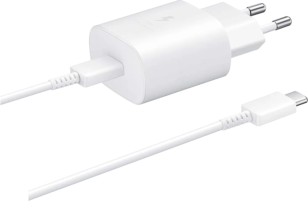 Samsung Super Fast Charger, 25W, USB Type-C, Fast Charging, White, EP-TA800