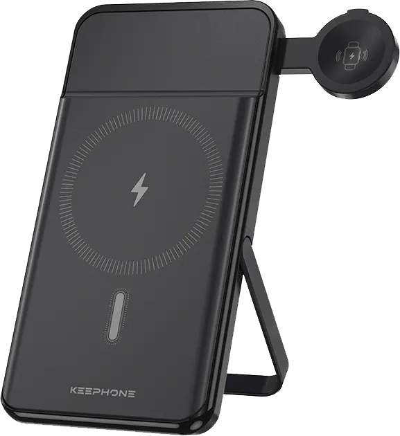 Keephone Mag power Portable Power Bank, 10,000 mAh Battery, 37 Watt, 5  Volt, Black, PB-21B Elghazawy Shop