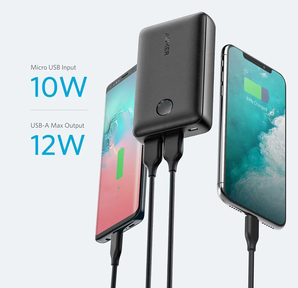 Power Bank Anker PowerCore Select 10000 mAh, USB Type-A, Black, A1223H11