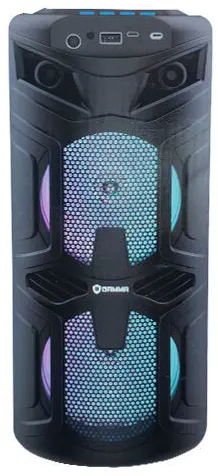 مكبر صوت جاما تيك، بلوتوث، منفذ USB، قابلة لإعادة الشحن، أسود، GT-712