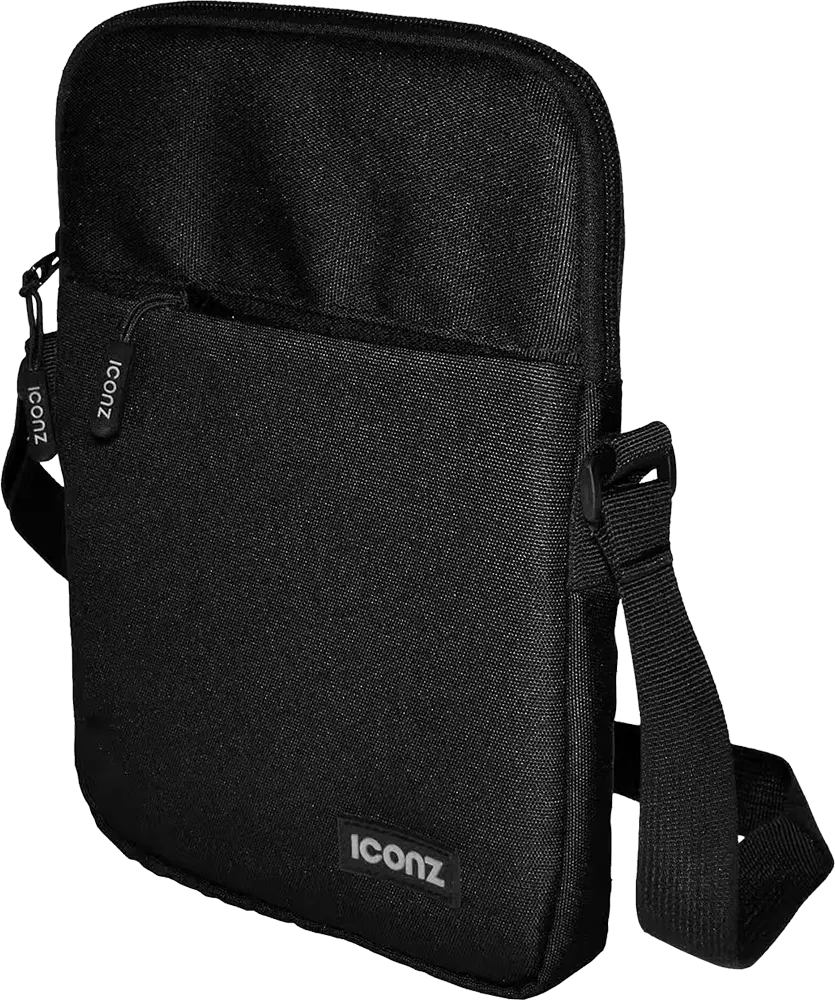 Iconz Crossbody Bag, 9Inch, Black, 1031