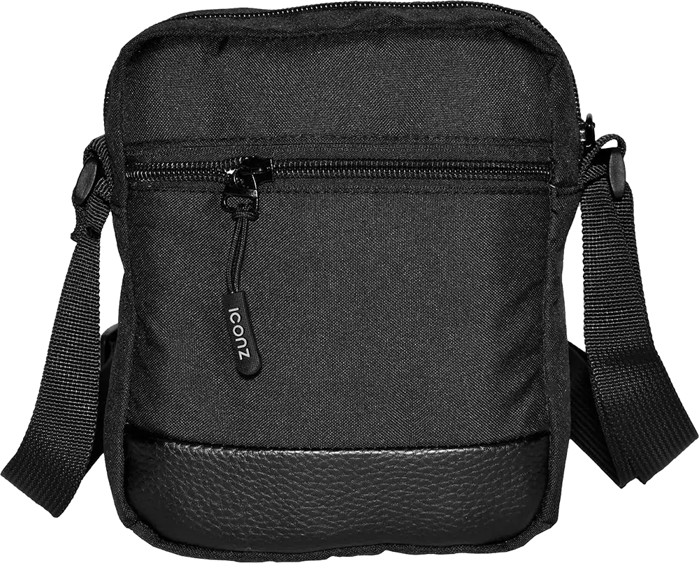 Iconz Crossbody Bag, 7Inch, Black, 1030