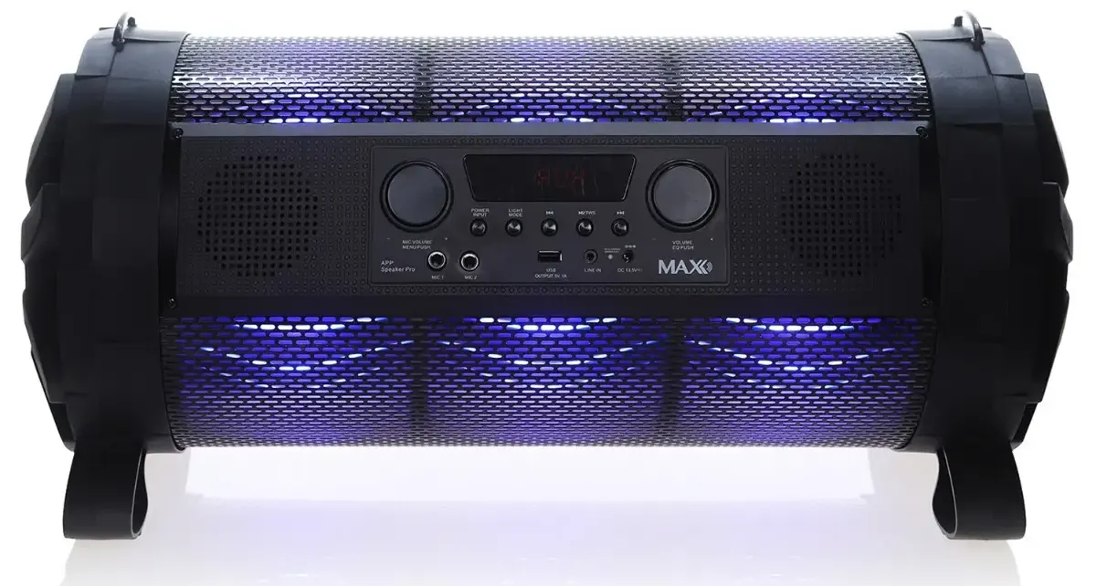 Max Series subwoofer speakers, Bluetooth, 60 Watt, remote control, black, Max X-828