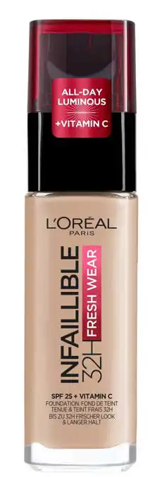 كريم أساس إنفاليبل فريش وير يدوم لمدة 32 ساعة من لوريال 225 سابل بيج