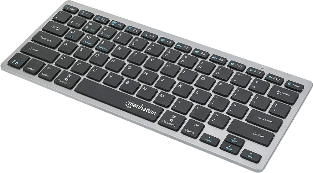 لوحة مفاتيح لاسلكية رفيعة للغاية مانهاتن، بلوتوث 4.2،، أبيض*أسود، KB03B