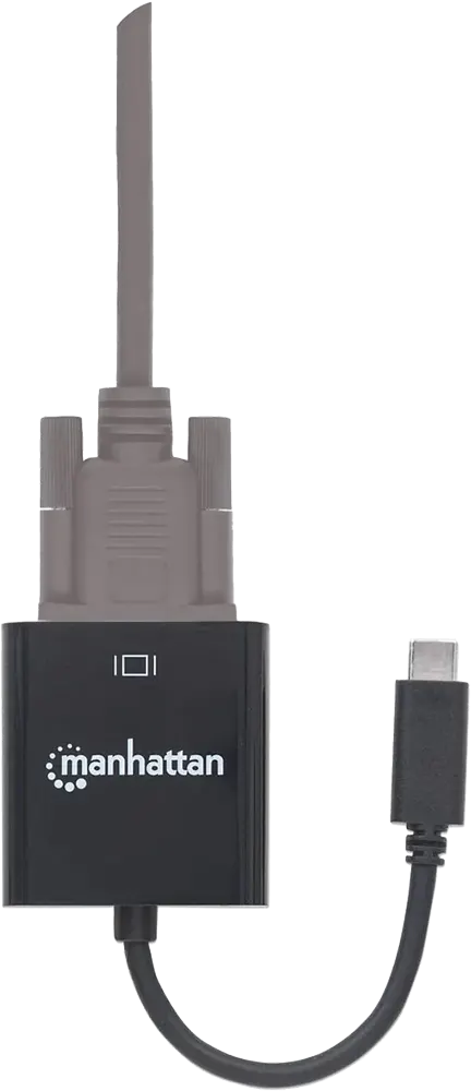 محول مانهاتن USB-C إلى VGA، أسود، CV295