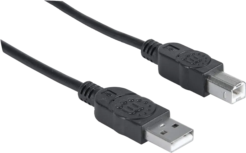 Manhattan Hi-Speed Printer Cable USB 2.0, Type-A Male to Type-B Male, 480 Mbps, 5m , Black, DC127