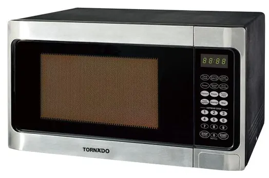 Tornado 36 Liter Digital Microwave with Grill, 1000 Watt, Black*Silver, TMD-36GE-SS