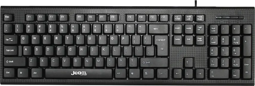 Wired Keyboard Jedel, USB Interface, Black, K13