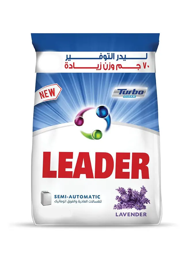 Leader powder for regular and super-automatic washing machines, with lavender scent, 400 g