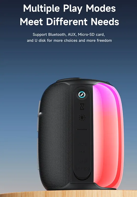 Awei Speaker, Bluetooth 5.3, 10 Watt, Waterproof, Black, Y525