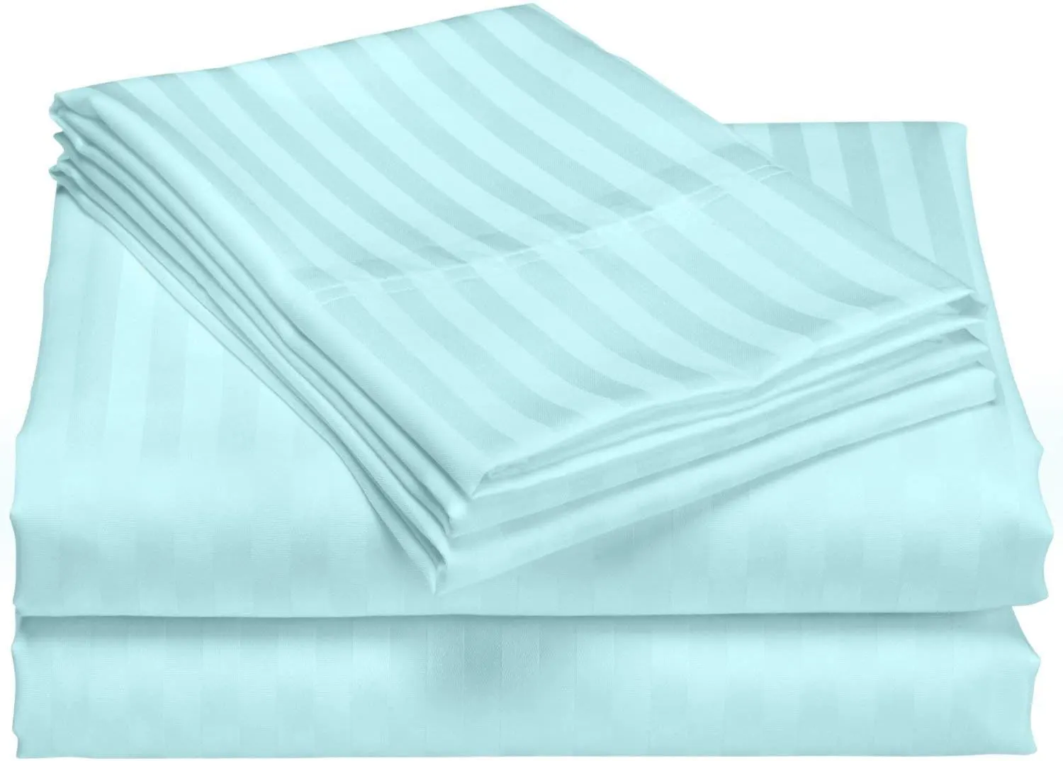 طقم ملاية مقلم كلاسي استيك ، مقاس 120*200 سم، 3 قطع ،لبني