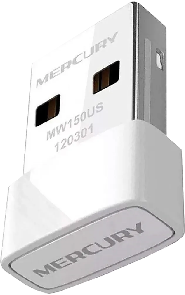 محول نانو إنترنت لاسلكي ميركوسيس ، USB 2.0، 150 ميجابت في الثانية، أبيض، MW150US