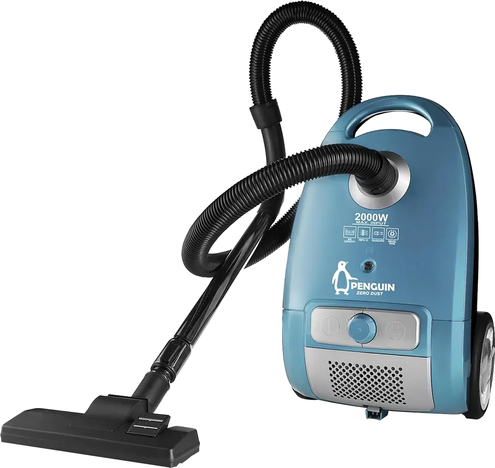 مكنسة كهربائية بنجوين زيرو دست، 2000 وات، 3.5  لتر، أزرق ،PV-2000