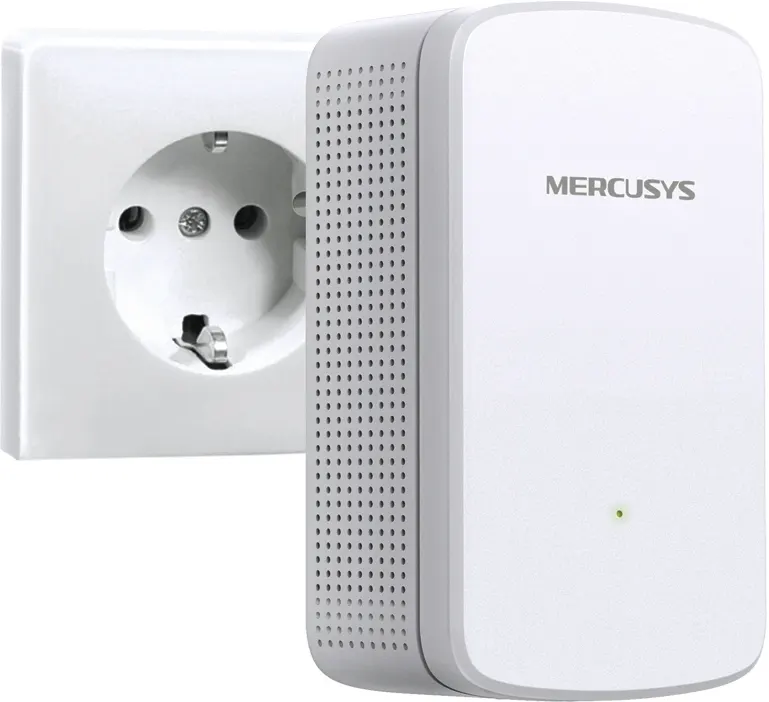 Mercusys WiFi Range Extender, Single Band, 300 Mbps, White, ME10