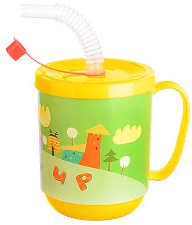Titiz Funny Kids Cup with Lid and Straw , 9484