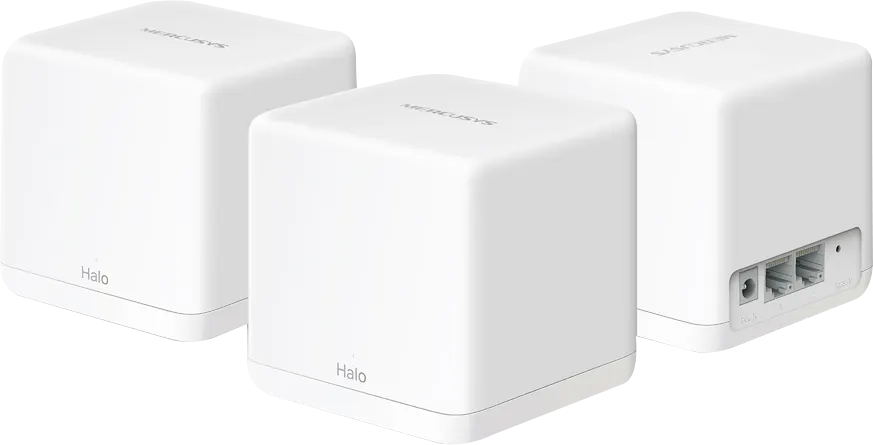 Mercusys Whole Home Mesh Wi-Fi System, 3-Pack, White, Halo H30G