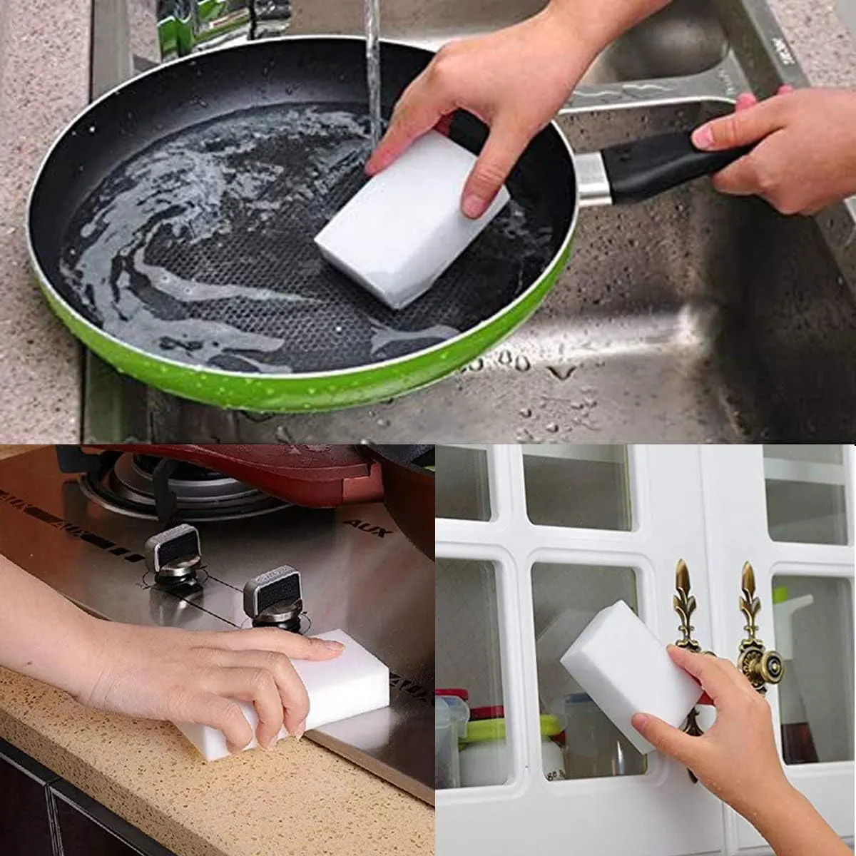 Magic cleaning sponge, white