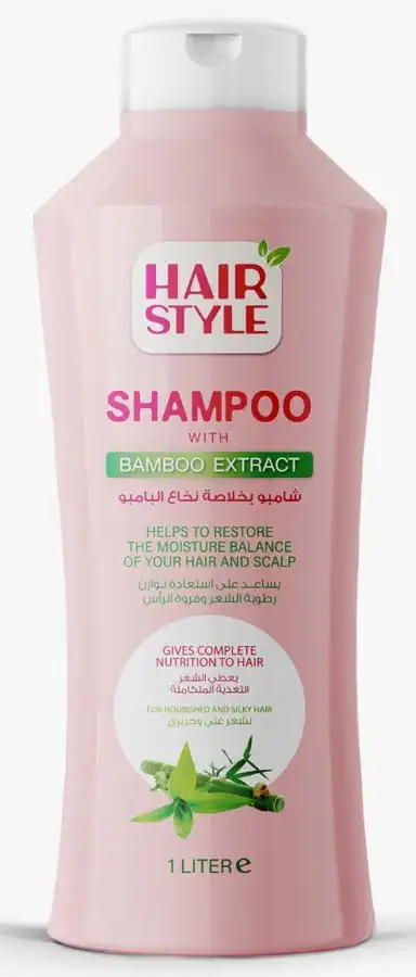 Hair Style Bamboo Extract Shampoo for Nourished and Silky Hair 1liter