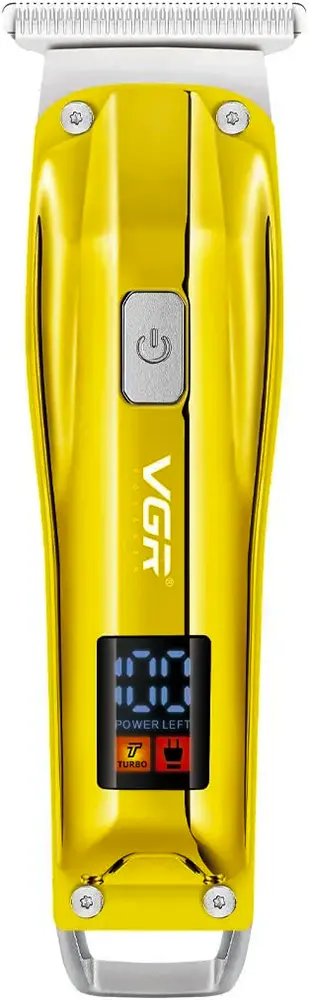 ماكينة حلاقة VGR للشعر، قابلة للشحن، شاشة LCD ، موديل V-956