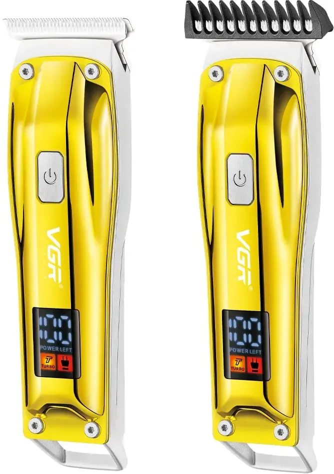 ماكينة حلاقة VGR للشعر، قابلة للشحن، شاشة LCD ، موديل V-956