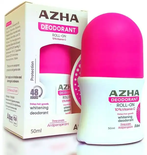 Azha Whitening Roll On Deodorant Deep Purple  50 Ml