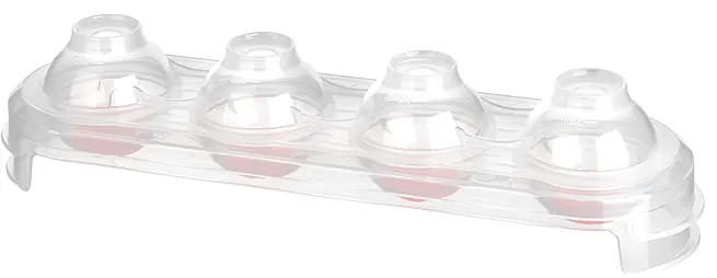 قالب ثلج بلاستيك دائري من تيتيز ، شفاف ألوان،AP-9510