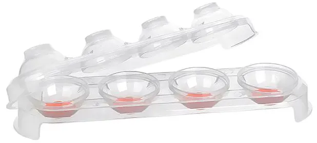 Titiz Round Plastic Ice Mold, Clear Colors, AP-9510