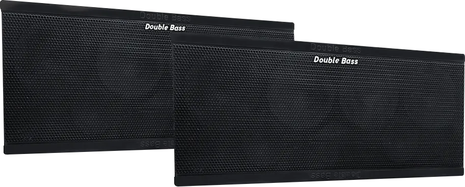 Double Bass Car Speaker, Rectangular, Black, DB-S800