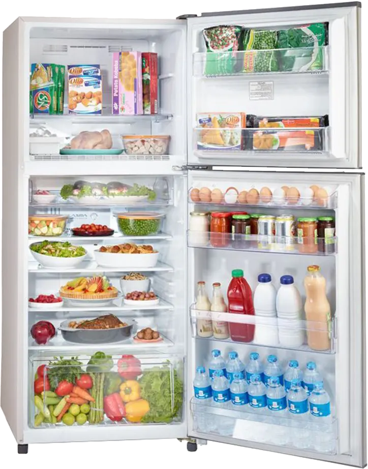 Toshiba Refrigerator, No Frost, 355 Liter, 2 Doors, Champagne, GR-EF40P-R-C