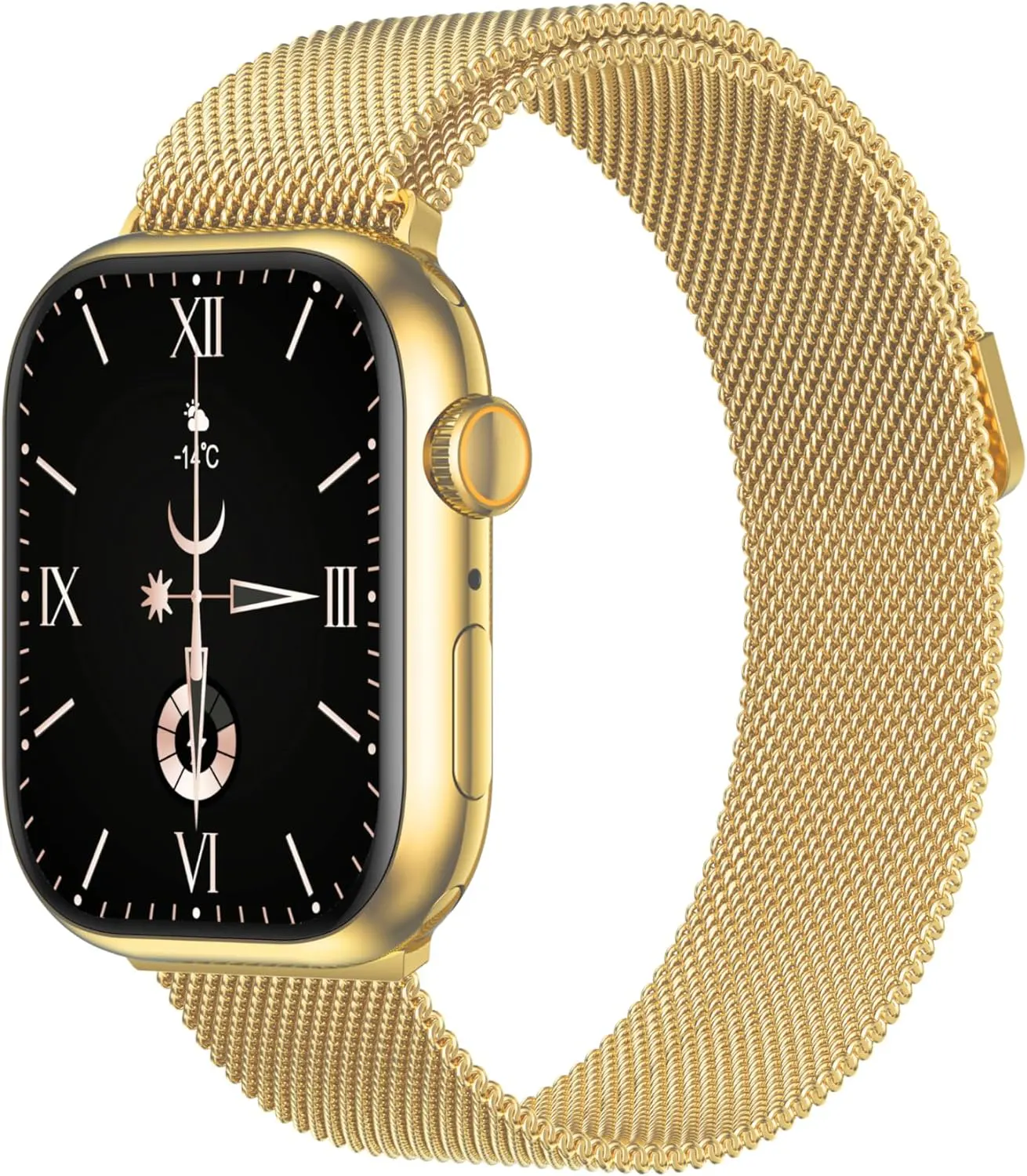 G-Tab FT8 Smart Watch, 2.02 inch touch screen, water resistant, 230 mAh battery, gold