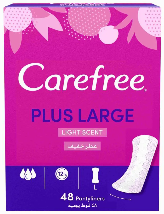 carefree acti-fresh body shape FRESH SCENT pantiliners 120 total count