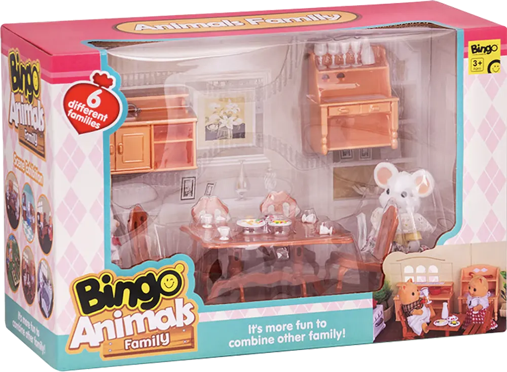 Bingo Animal Family Toy Set, HK-0171