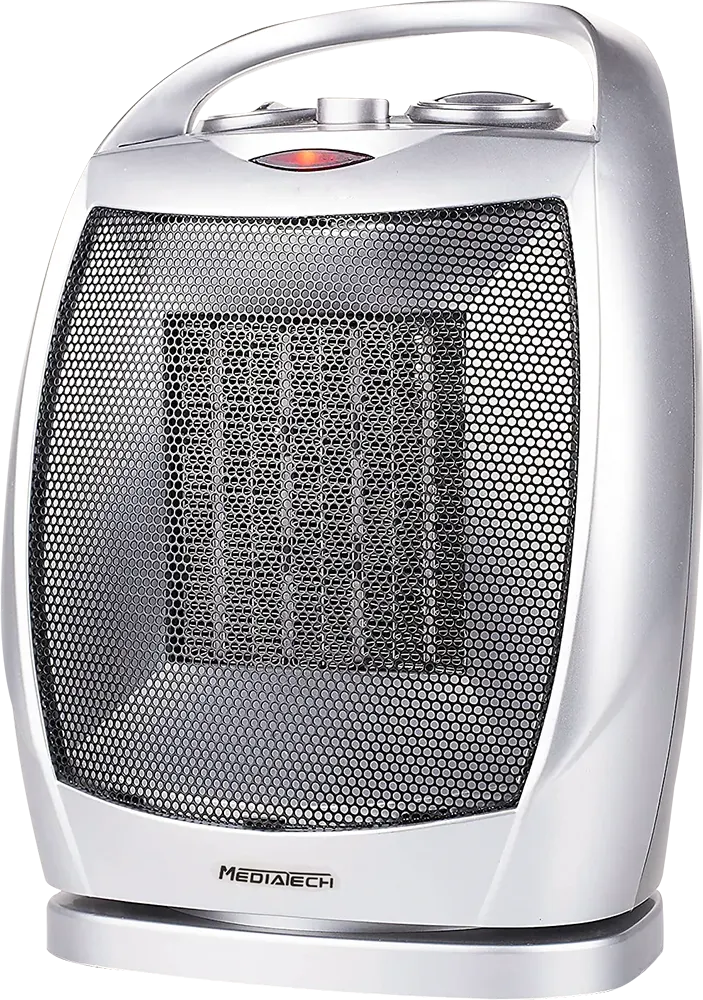 MediaTek Ceramic Heater, 1500 Watt, Silver, MT-TCH003