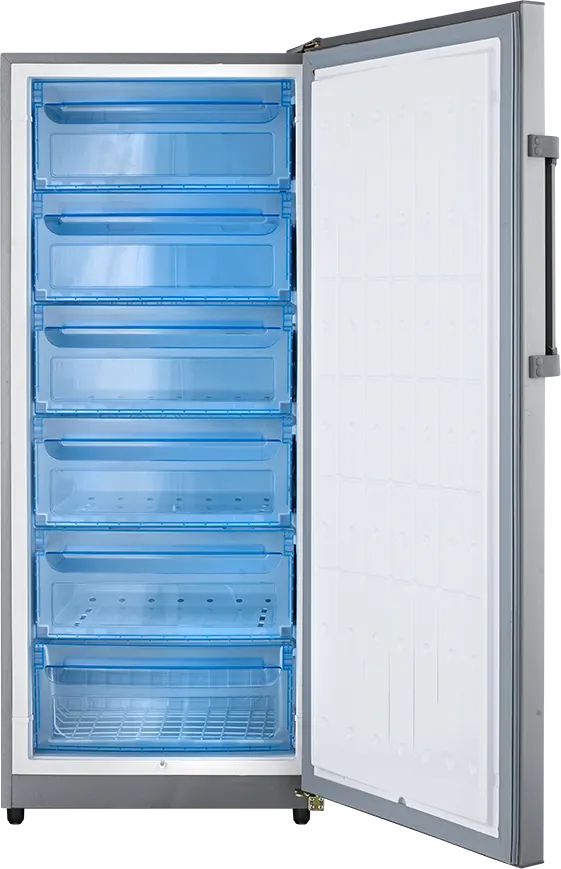 Electrostar Magista Upright Deep Freezer, No Frost, 6 Drawers, Silver, LD260NFJD6