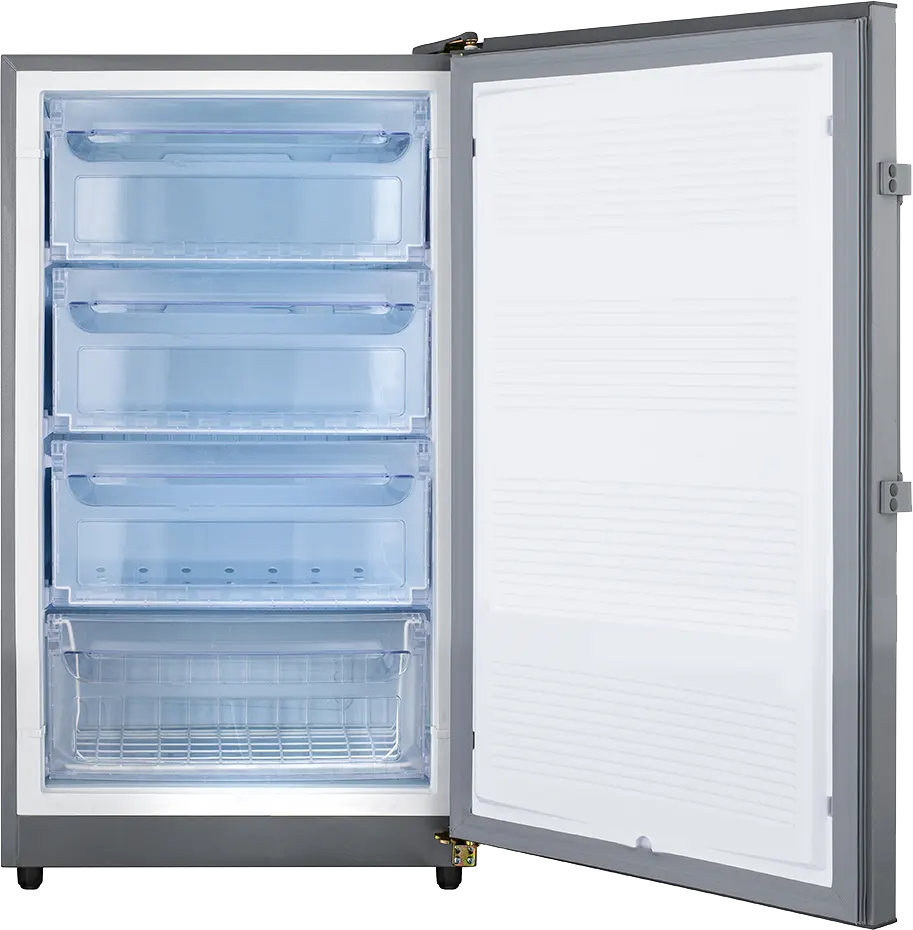 Electrostar Magista upright deep freezer, defrost, 4 drawers, silver, LD170DMJD4
