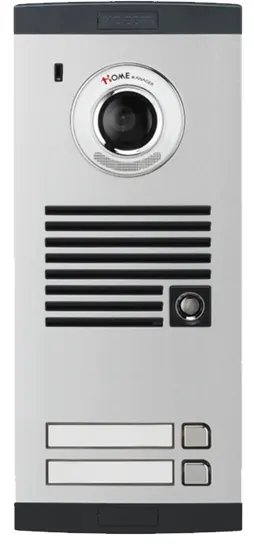 Kocom Intercom Panel, 2 lines, with camera, gray x black, KVL.C302I