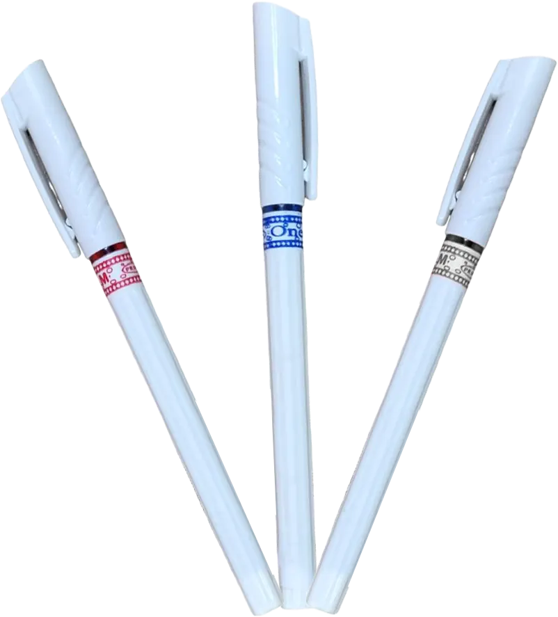 قلم جاف بريما وان، 0.7 ملي، حبر ألوان، أبيض