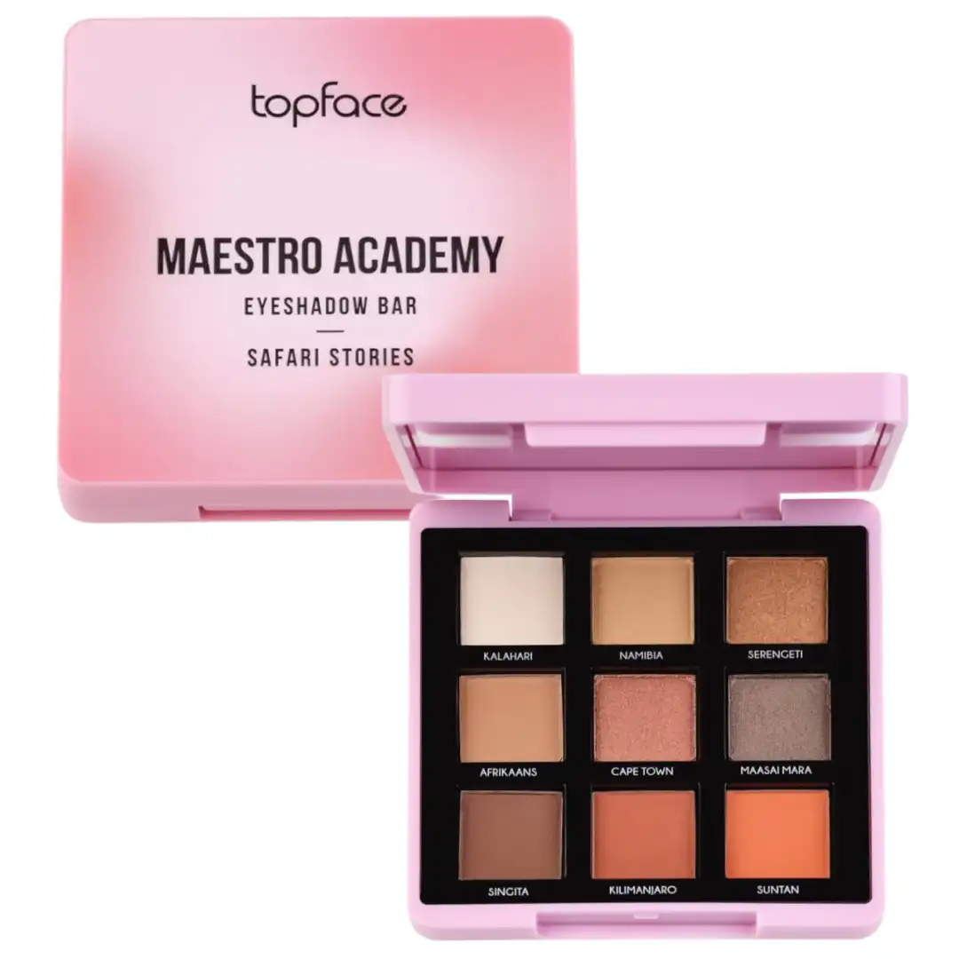 Topface Maestro Academy Eyeshadow Bar, 002 Safari Stories, 9C