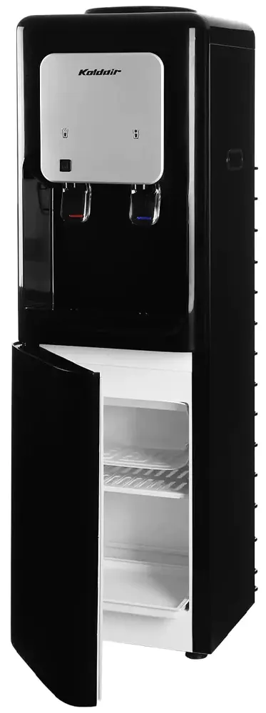 Koldair Water Dispenser, 2 Taps (Cold + Hot), Top Loading, Refrigerator, Black, KWD BF3.1