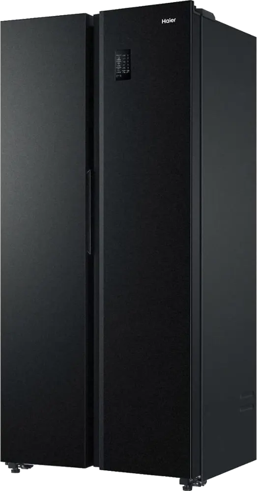 Haier No Frost Refrigerator, 570 Litres, 2 Side-By-Side Doors, Digital Display, Inverter, Black, HRF-570SDBM